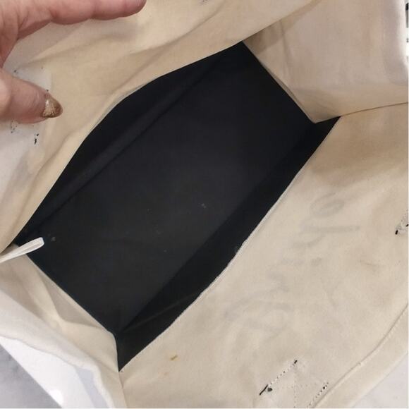 FLASH SALE 🍒 BRIDE gift TOTE! off white/canvas and black - Picture 8 of 8